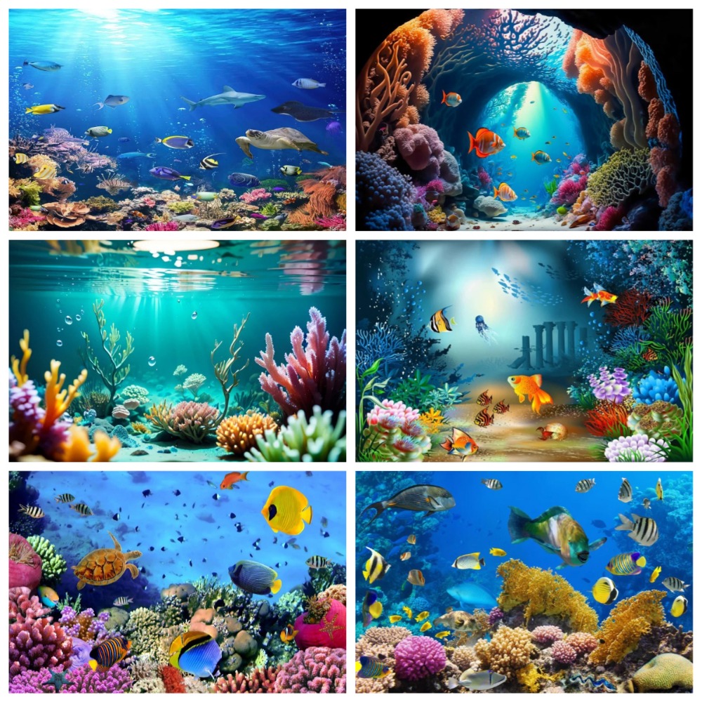 Aquarium Fish Of The World - Tło fotograficzne z motywem podwodnego świata,