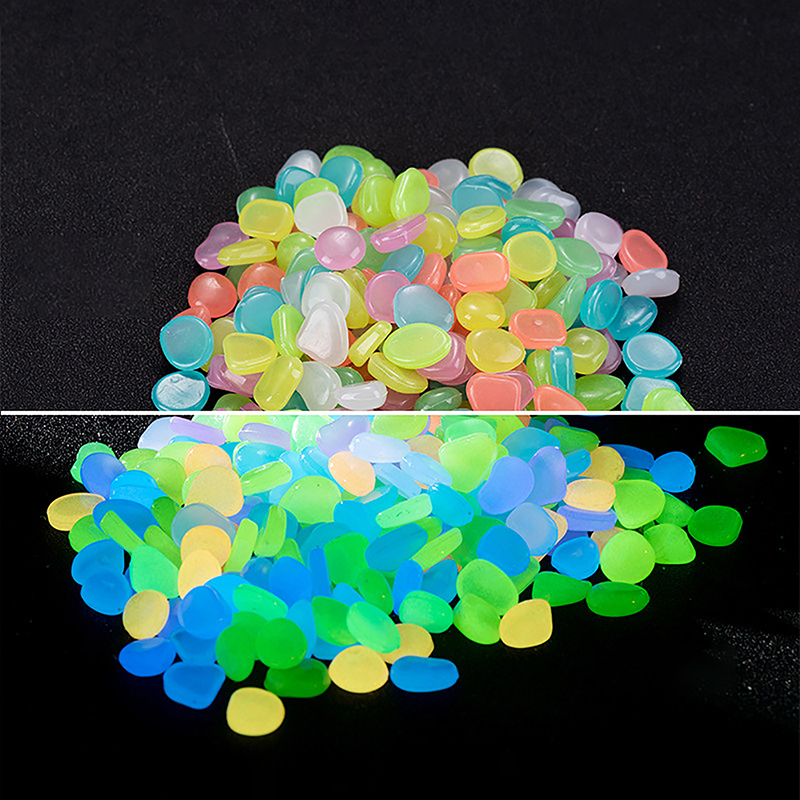 Aquarium Fish Glow In The Dark - 100 szt. Świecące w ciemności kamienie