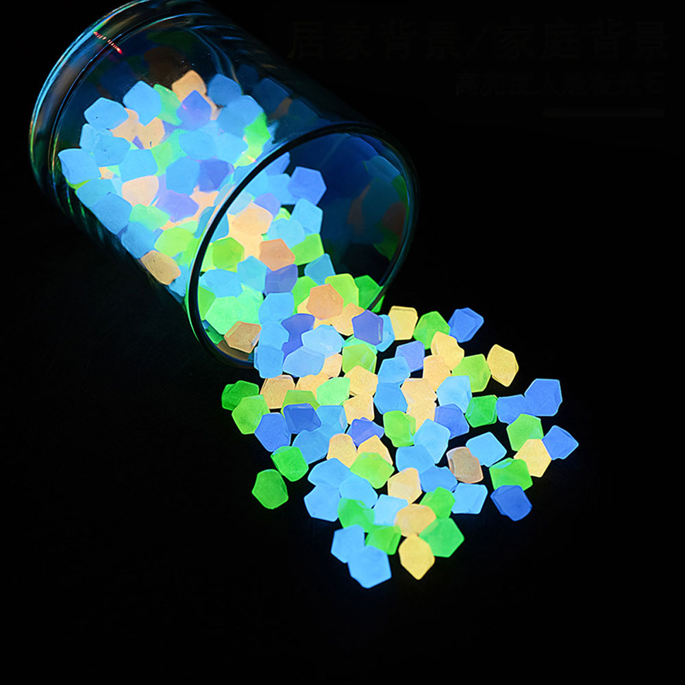 Aquarium Fish Glow In The Dark - 100 szt. 14*11mm Ciemne Kamienie Ozdobne