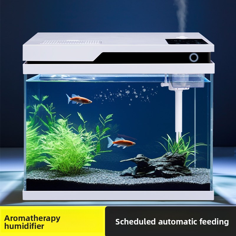 All Fish In Aquarium - Przezroczyste szklane akwarium z inteligentnym automatycznym