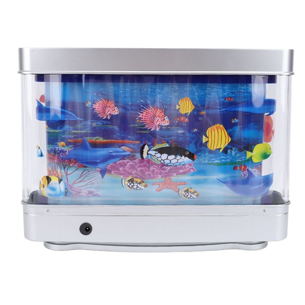 Aquarium Fish Exotic - Dekoracyjny LED-szczelny akwarium z imitacją ryb,