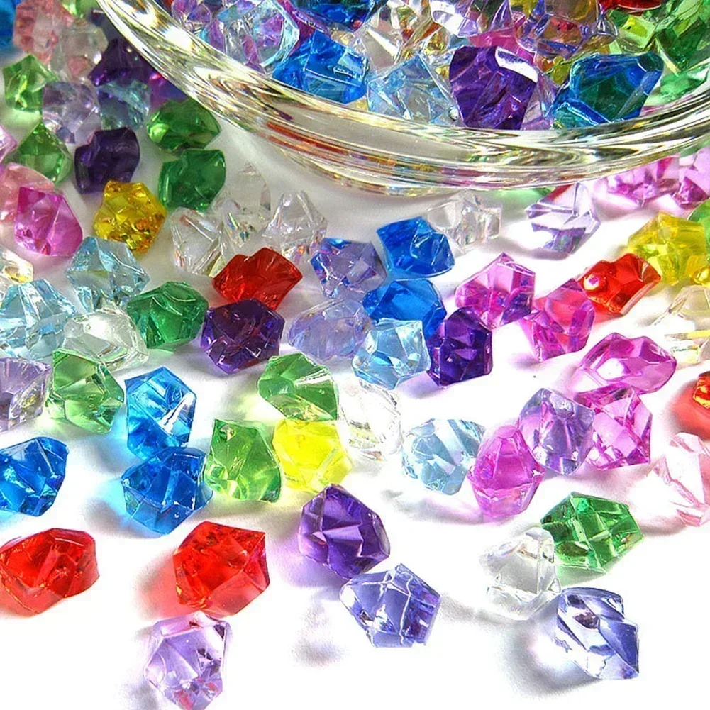 Aquarium Fish Lego - 200 sztuk kolorowe kamienie akrylowe kostki