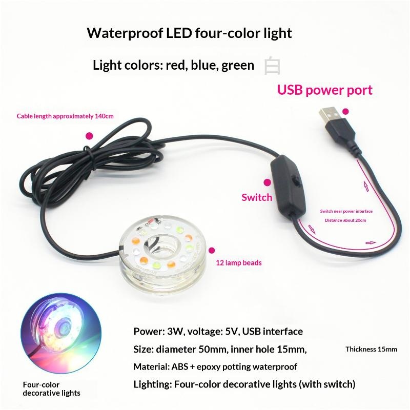 Lampa LED USB do akwarium, wie – Aquarium Fish Lego recenzja i cena