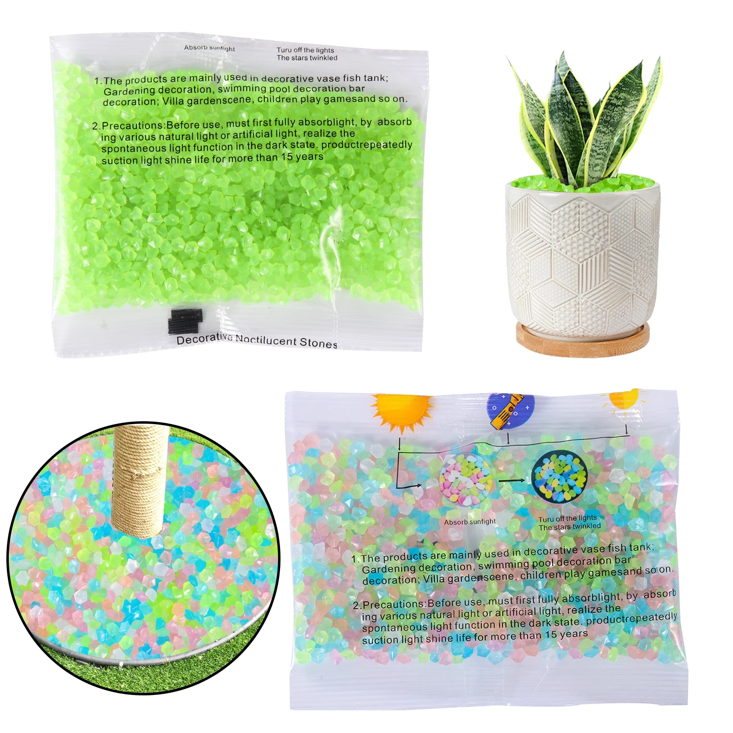 50g/Worek Dekoracyjny Świecący – Aquarium Fish Glow In The Dark recenzja i cena