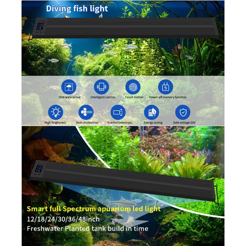 Lampa LED do akwarium 75cm 30  – All Fish In Aquarium recenzja i cena