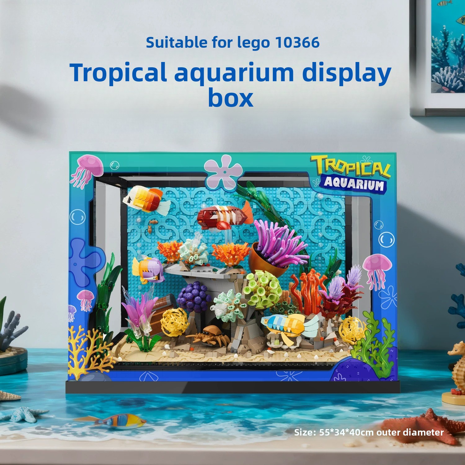 Akrylowa przezroczysta gablota – Aquarium Fish Lego recenzja i cena
